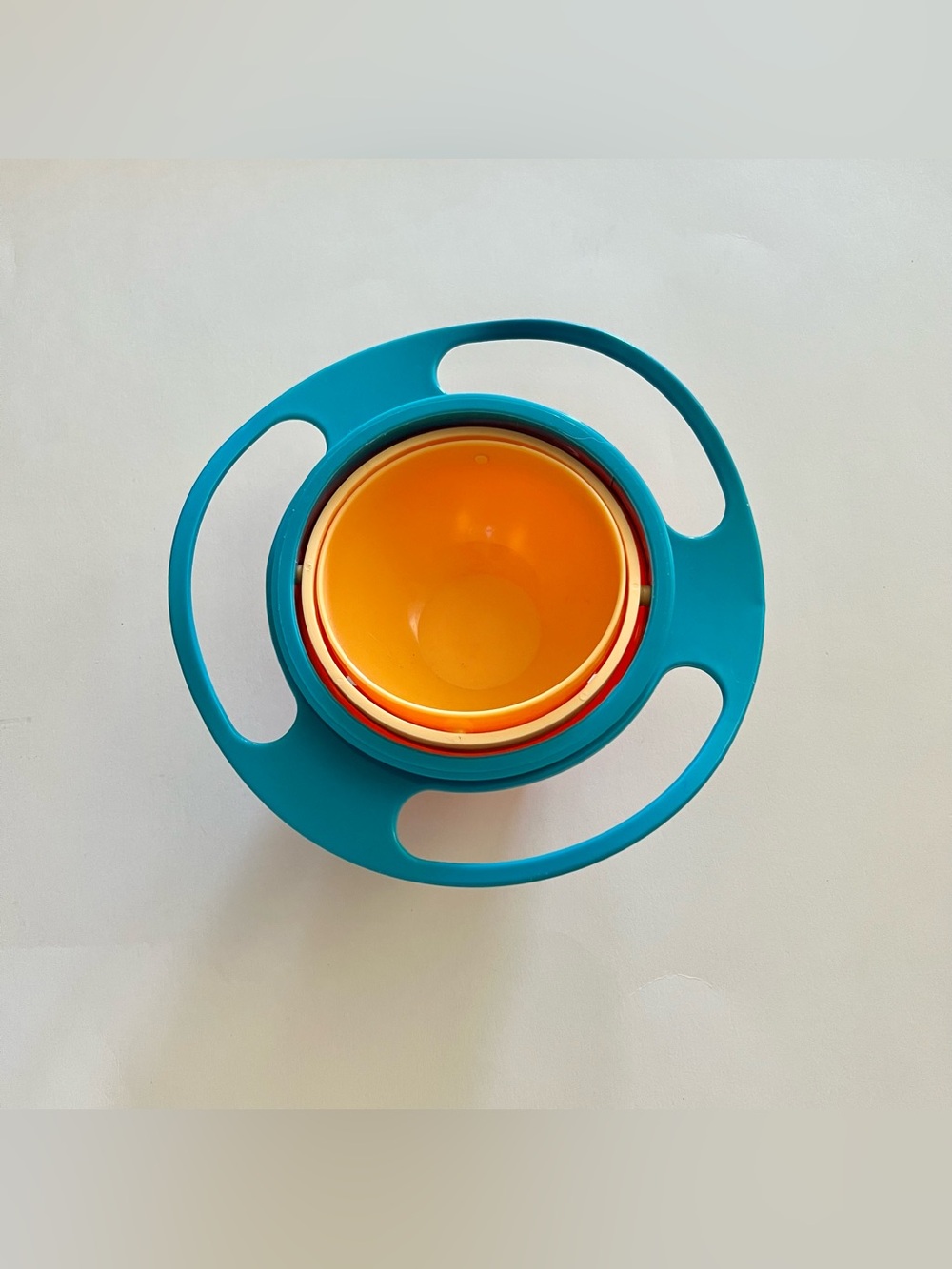 Gyro bowl anti spill toddler snack bowl